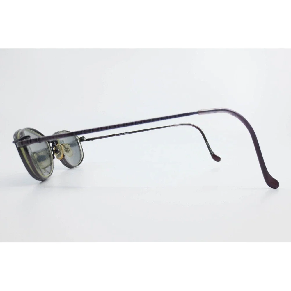 Ellen Tracy ET 289 GRP Purple Oval Metal Eyeglass Frames 48-18-140 Grape Tinted